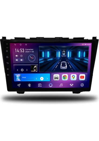 Carplayer Honda Crv 2007-2012 Uyumlu Android Multimedya 6gb Ram 128GB Hafıza