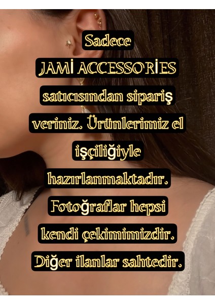 Gerçek Inci Taşlı Küpe