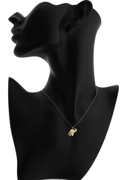 14K Altın Minik Fil Kolye 4N37022