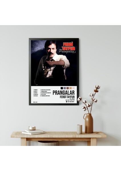 Ferdi Tayfur - Prangalar Albüm / Çerçeveli Poster Tablo