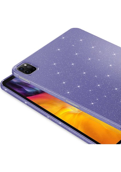 Apple iPad Pro 11 2018 Uyumlu Fuchsia Işıltılı Tablet Kılıf