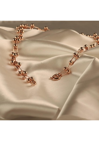 Tffny Model Rose Gold Kaplama Gümüş Kolye