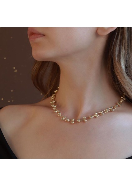 Tffny Model Gold Kaplama Gümüş Kolye