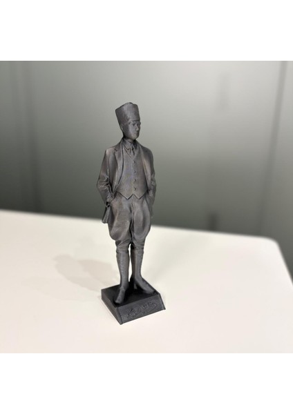 Mustafa Kemal Atatürk Heykeli, Hediyelik Ev Dekorasyonu, Ofis Dekor Büst Biblo, 22 cm Boyunda
