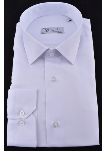 09-Micro Saten Slimfit Gömlek/beyaz/xl