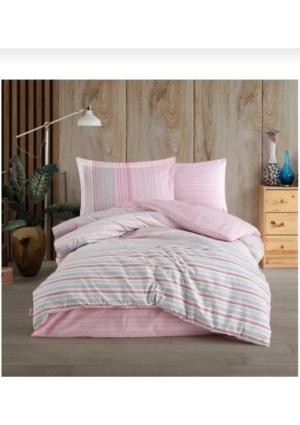 Trella Pembe - Poplin Studio Tek Kişilik Nevresim Takımı