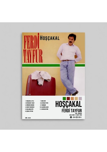 Ferdi Tayfur - Hoşçakal / Tasarımlı Poster