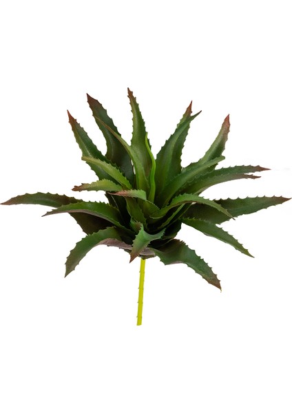 Yapay Dikenli Sisal Sukulent Kızıl Yeşil 26 cm