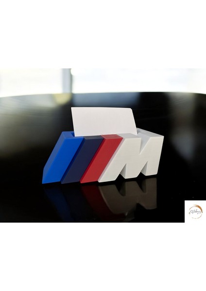 Bmw M Logo Kartvizit Tutucu Masaüstü Ofis Organizer Kartvizitlik