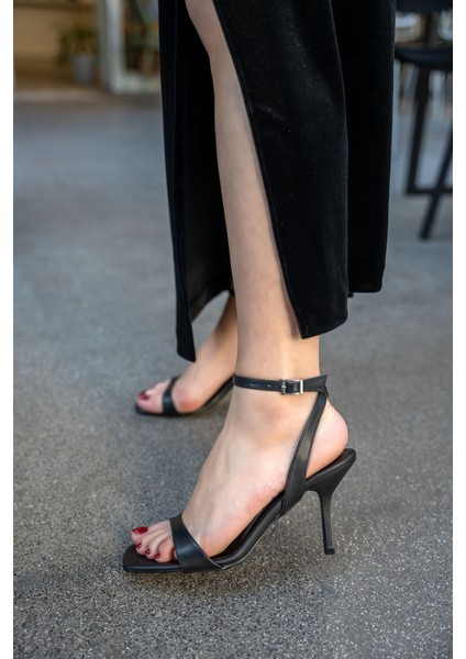 Meddy Rugan Deri Kadın Topuklu Ayakkabı modelleri