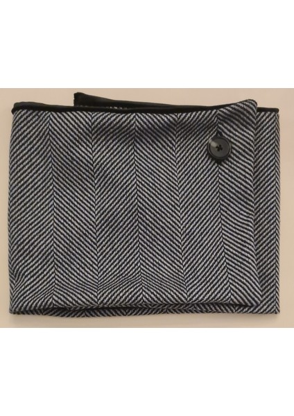 Yeni Model, Kışlık Flanel Balıksırtı Desenli Kumaş Erkek Boyunluk-3