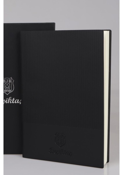 Dekomus Ile Lisanslı Beşiktaş Özel Kutulu Deri Ajanda ve Özel Kutulu Hybrıd Tükenmez Kalem Seti