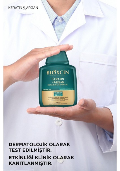 Keratin ve Argan Onarıcı Şampuan 300 ml - 3 Al 2 Öde 2 Adet