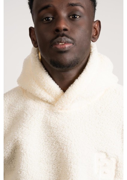 Kapşonlu Kanguru Cepli Slimfit Peluş Sweatshirt fırsatları