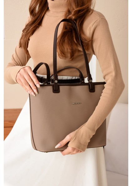 Yeni Sezon Su Geçirmez Lakoste Kumaş 4 Gözlü Kadın Kol Çantası Omuz Çantası