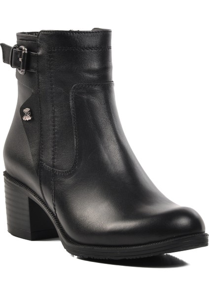 Hakiki Deri Siyah Kadın Bot