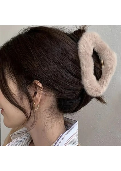 Peluş Kalp Model 11 cm Büyük Boy Trend Mandal Toka