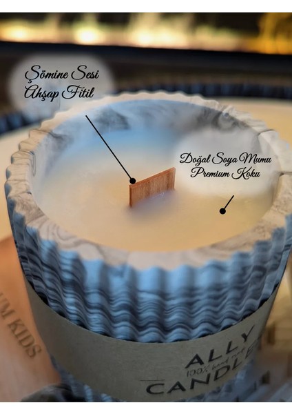 Şık ve Zarif Dekoratif Beton Vazo, Tepsi ve Mumluk Seti fırsatları