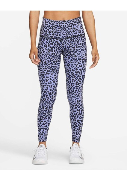 One Df Hr Tght Leopard Kadın Tayt DM7274-569 modelleri