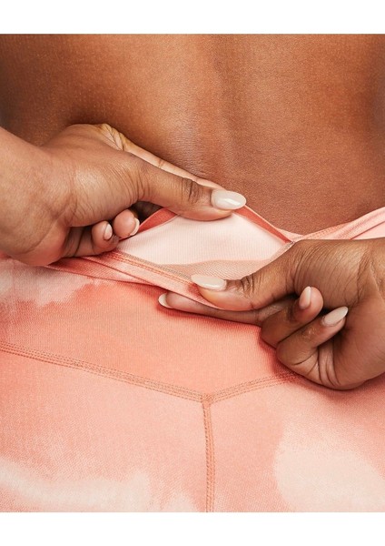 One Luxe Orta Belli Baskılı Kadın Antrenman Taytı fırsatları