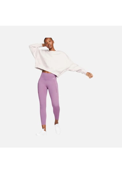 Dri-Fit Universa Medium-Support High-Waisted 7/8 Training Kadın Mor Spor Tayt DQ5897
