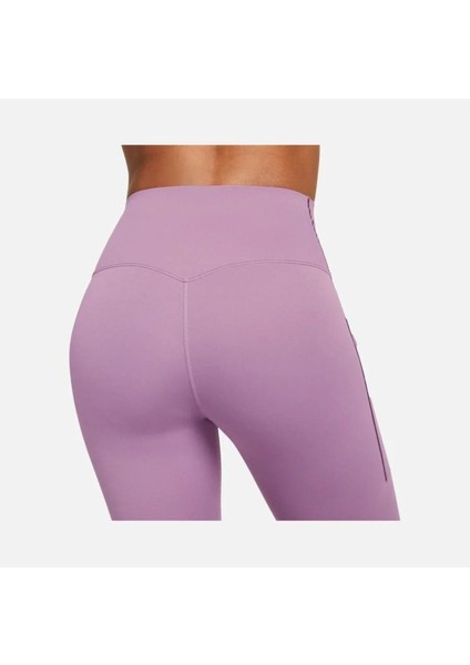 Dri-Fit Universa Medium-Support High-Waisted 7/8 Training Kadın Mor Spor Tayt DQ5897