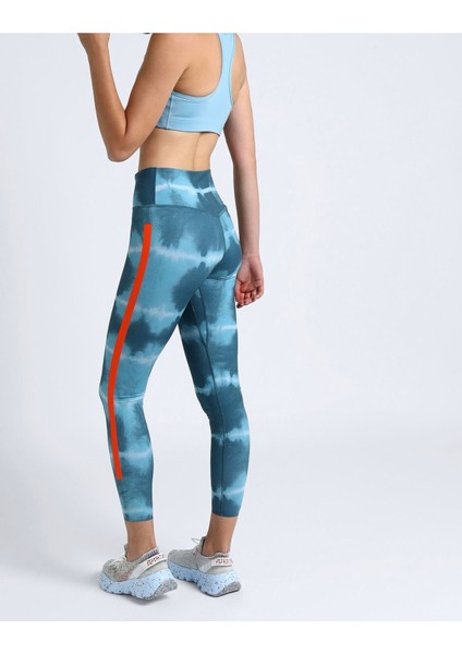 One Luxe Mid-Rise Printed Training Kadın Tayt Ndd Sport