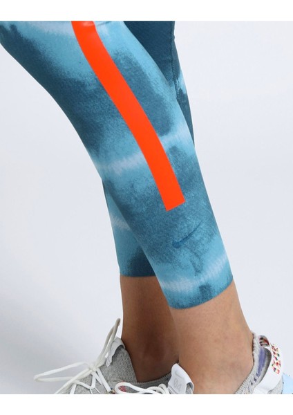 One Luxe Mid-Rise Printed Training Kadın Tayt Ndd Sport