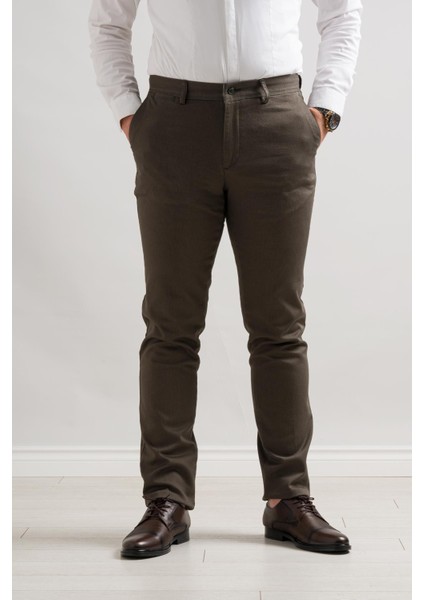 Klasik Kesim Kışlık Kumaş Gabardin Boru Paça Erkek Pantolon