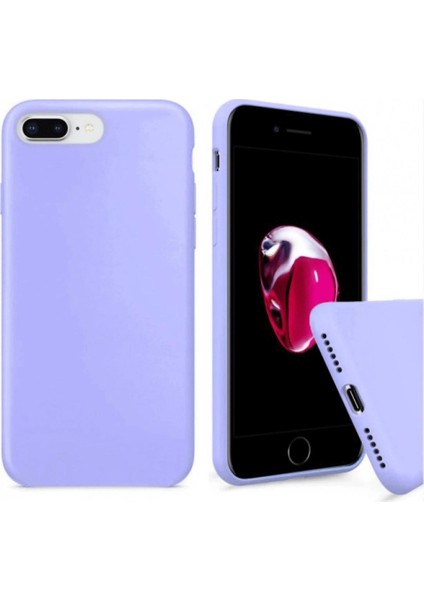 Apple iPhone 7 Plus Kılıf Lansman Modeli Iç Yüzeyi Kadife Yumuşak Dokulu Liquid Silikon Korumalı