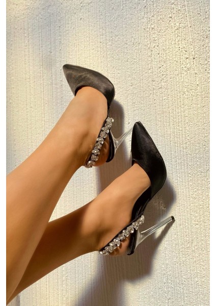 Merry Saten Kadın Topuklu Ayakkabı