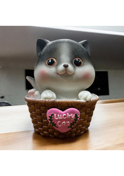 New Year H&w Kitten Para Bankası Kırılmaz Kedi Kumbarası