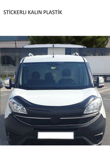 Stickerlı Fiat Doblo Kaput Rüzgarlığı Parlak Siyah 2015 ve Sonraki Modeller 4 mm Kalın Plastik fiyatları