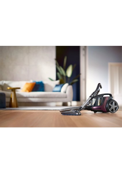 Süper Turbo Fırçalı Ultra Emiş Gücü XB9155 Torbasız Süpürge, Powermax Akıllı Sensör-Yedek Filitre + Lambader