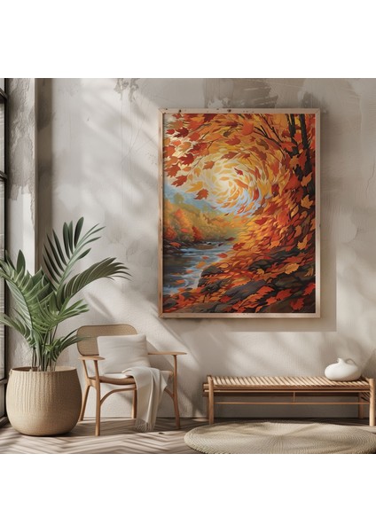 Ahşap Çerçeve 40 x 60 cm Modern Uv Baskı Tablo