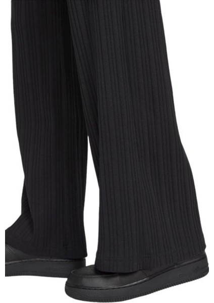 Sportswear Ribbed Jersey Wide Kadın Eşofman Altı