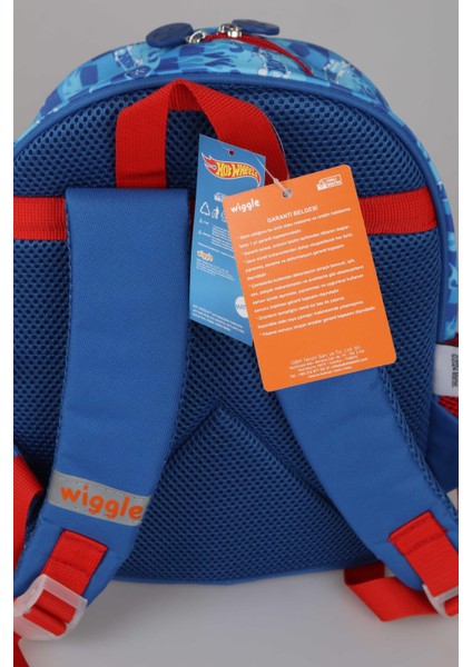 Lisanslı Hot Wheels Tek Bölmeli 32 cm Küçük Boy Anaokul,beslenme,kalem Çantası Ile Matara,beslenme Kabı ve Kırtasiye Seti Çıtçıt Dosya,kalem,silgi,kumbara,kalemtraş,resim Defteri,okul Etiketi