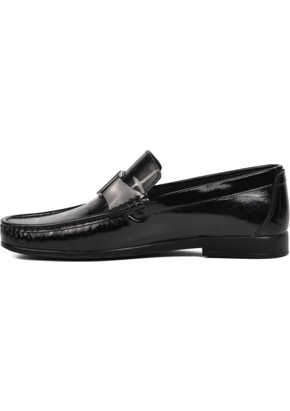Siyah Rugan Erkek Loafer Ayakkabı