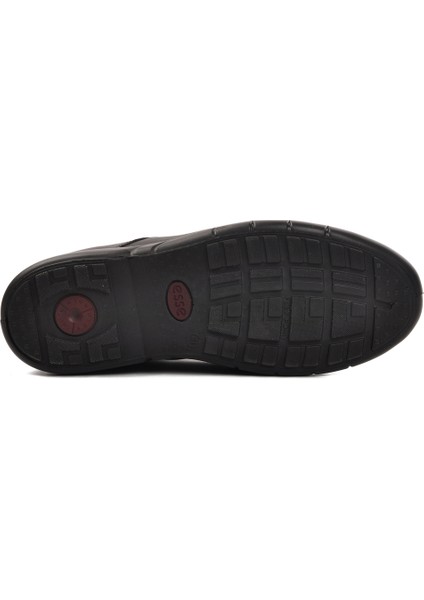 Ayakmod Siyah Deri Erkek Günlük Ayakkabı indirimleri