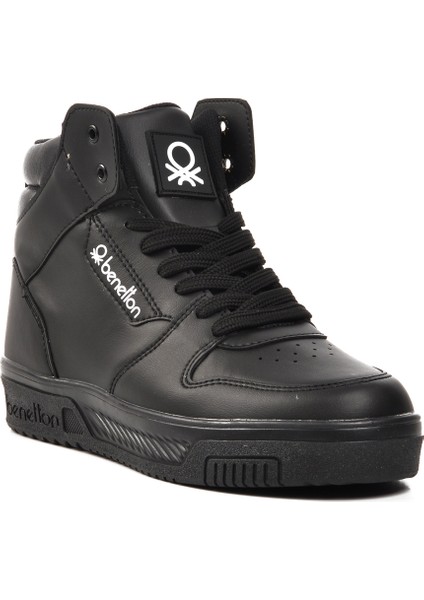 Siyah-Siyah Unisex Hi Sneaker