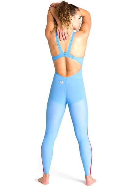 Powerskin R-Evo+ Ow Ob Kadın Mavi Yüzücü Yarış Mayosu 25108730