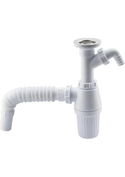 Çift Giderli Pis Su Sökülebilir Tas'lı Sifon Körüklü Temizlenebilir Mutfak Banyo Lavabo Borusu Gideri fiyatları