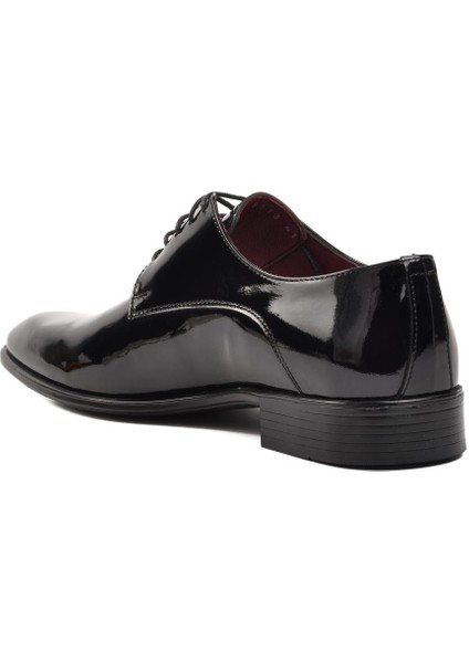 Ayakmod Siyah Rugan Erkek Klasik Ayakkabı fırsatları