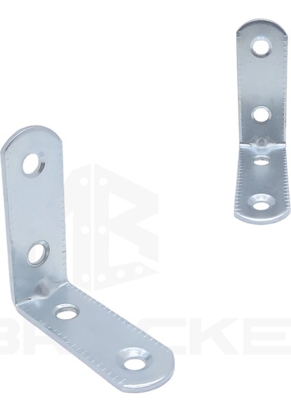 Mr.Bracket 10 ad. L Demir Gönye Köşebent 15x40x40mm - Mobilya Dolap Köşe Bağlantı Birleştirme Sabitleme Aparatı