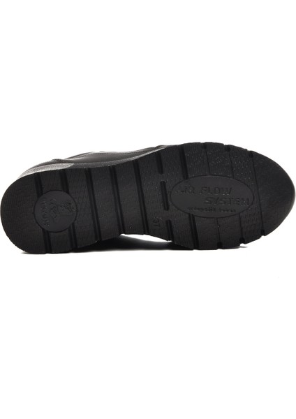 Siyah Deri Kadın Günlük Ayakkabı indirimleri