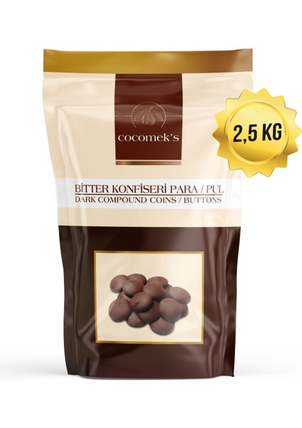 Bitter Para Pul Çikolata 2.5 kg