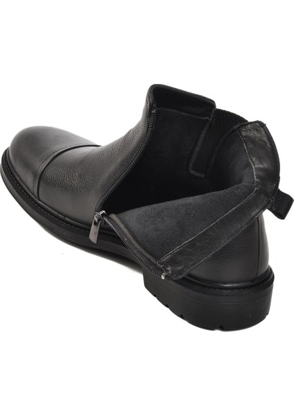 Ayakmod Siyah Deri Erkek Bot fırsatları