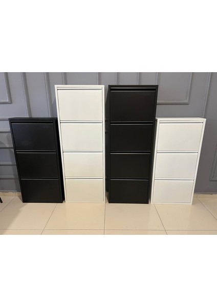 4’lü Metal Siyah Ayakkabılık, 4‘lü Ayakkabılık, Siyah Metal Ayakkabılık 4‘lü