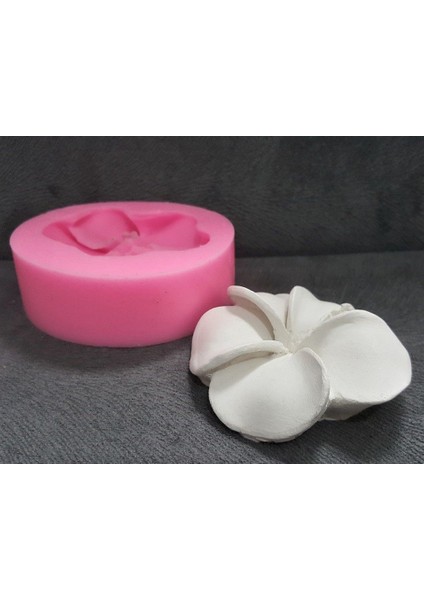 Frangipani Çiçeği 7,8cm Çiçek Silikon Kalıp K-705, Kokulu Taş Sabun Alçı Mum Kalıbı modelleri