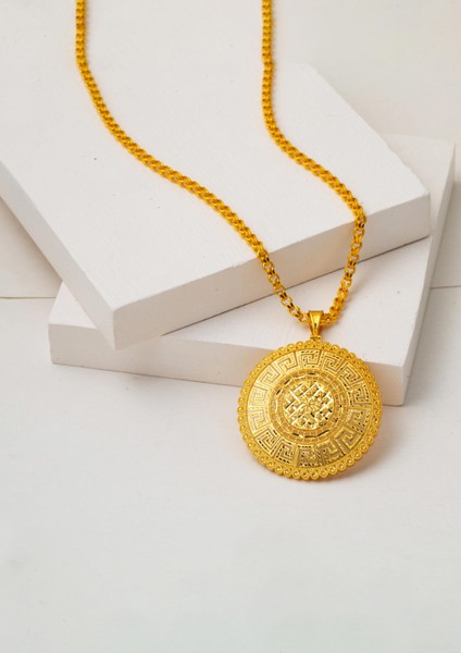 Versage Madalyon Tasarım 14 Ayar Altın Kolye indirimleri
